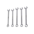 Sunex 5 piece Metric Full Polished V-Groove Combination Wrench Set 9918MA